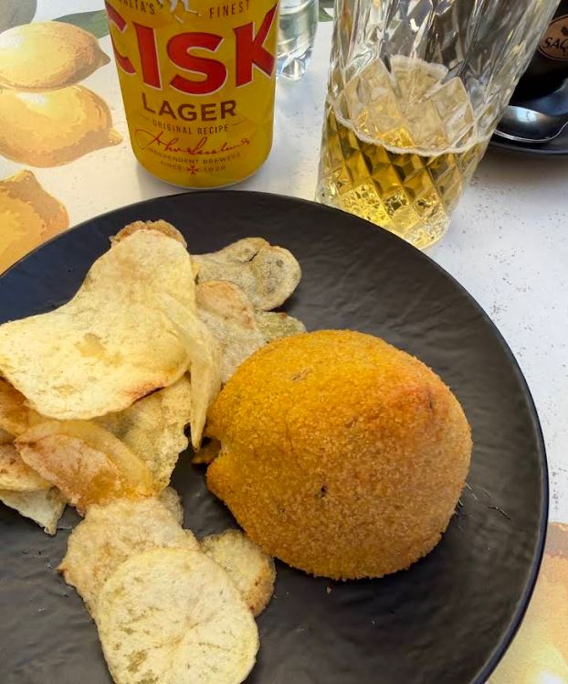 Cisk beer and Maltese snacks